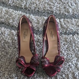 Valentino Women's wine pumps